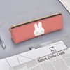 Miffy Pencil Case, Large Capacity, Pencil Case, Multi-functional, Stylish, Leather,
