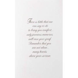 In The Loss of Your Daughter -"The love you shared will never be lost. the memories will live on. Remember that you are not alone. Share Your Sorrow" Sympathy Greeting Card (RIP Death Funeral)