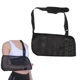 Arm Sling, Shoulder Brace Belt, Shoulder Supports, Adjustable Breathable Mesh Shower Bath Sling Shoulder Brace Support, Shoulder Sling for Shoulder Injury,Arm Sling for Men and Women