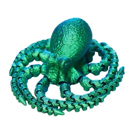 3D Printed Octopus Toy, Animal Model Octopus Toys Sea Creature Toy, Articulated Fidget Toy Statue For Stress Relief Desk Decor Sensory for Boys and Girls