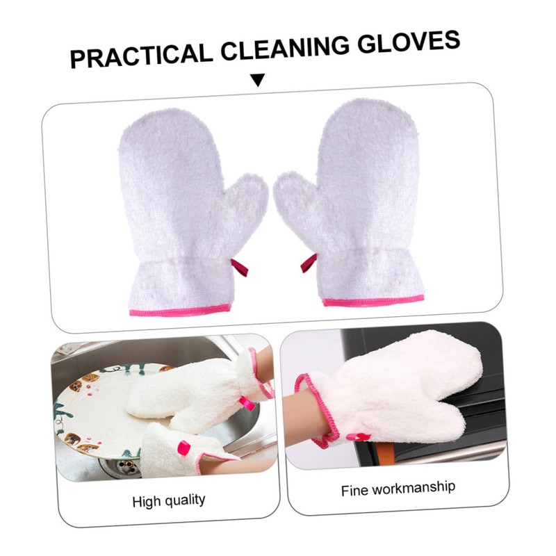OHPHCALL 6pcs Housework Gloves with Strong Cleaning Ability Multi-Purpose Hanging