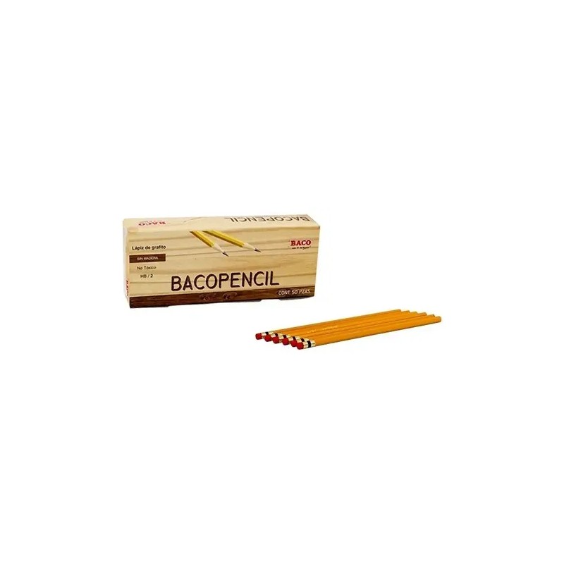 Lapiz De Grafito Baco Bacopencil 53312 Dureza 2hb 10 Piez