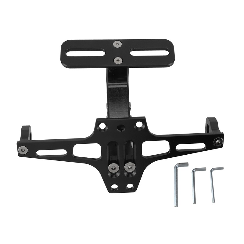 Motorcycle License Plate Bracket CNC Aluminium Alloy Universal Adjustable Motorcycle