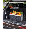 65L Plastic Collapsible Storage Bins with Lids 3 Pack Stackable