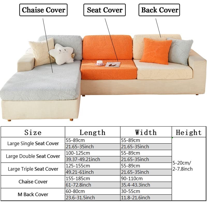 MINGPINHUIUS Sofa Seat, Cushion Cover, Stretch Sofa Cover, Universal Elastic