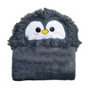 iyoimono Grey Penguin Gift for Women Portable Blanket Penguin Gifts