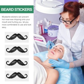 DOITOOL Nose Hair Removal Stickers Mustache Wax Protector for Facial Depilation 20 Beard Styling Stickers