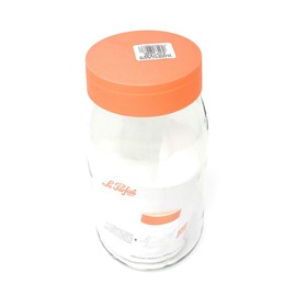 Le Parfait Orange Top Jar, 2.0Litre, Clear by Le Parfait