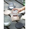 soil D347 BK Diatomaceous Earth Coasters, Large, Square, Set of