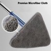 CraftinAround 360 Rotatable Adjustable Cleaning Mop Extendable Triangle Mop with