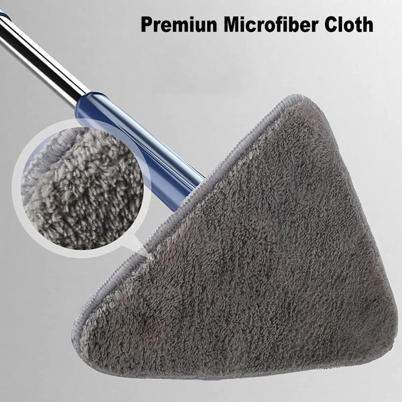 CraftinAround 360 Rotatable Adjustable Cleaning Mop Extendable Triangle Mop with