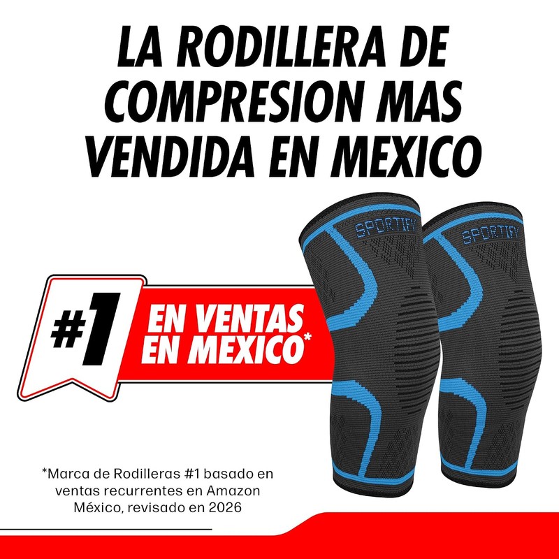 SPORTIFY - 2 Rodilleras de Compresión Ortopedicas para Dolor de