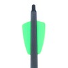 ANCLLO 12pcs 7.5Inch Green Feather Pure Carbon Bolt, 2 Inch