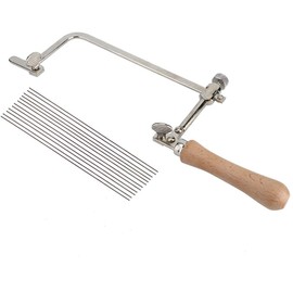 Jewelry Saw, DIY Steel Saw Jewelry Tool Making Cutting Tool Jewelers Saw Frame for Jewelry Craft Wax Ring Cutting Metal Saw Jewelry Making Tool for Jewelry Processing Scroll Saw(Saw Bow+12 Saw Blade)