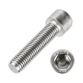 meinschraubenversand.de - Cylindrical Screws M12 x 50 Pack of 10 DIN 912 (Partial Thread, Cylinder Head Screws, Hexagon Socket, ISO 4762) A2 V2A Stainless Steel - M12 x 50
