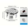 NOIAFZY 8 Pieces Pack Plastic Chrome Plated Circular Drainage Cover