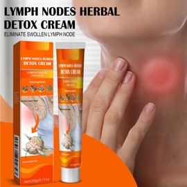 KOAHDE Anti Swelling Detoxing Ointment,Lymphatic Drainage Ointment,Anti Swelling Cream for Legs,Antihump Lymphcare Ginger Ointment,Lymph Nodes Herbal Detox Cream,20G,1PC