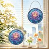 WACOCETOY Acrylic Puzzle Suncatcher DIY Transparent Flower Jigsaw 82 PCS