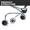 CNNELL Tail Light Wiring Harness Compatible with 2007-2014 Chevy Silverado