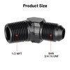 EVIL ENERGY 8AN Male Flare to 1/2" NPT Pipe 45