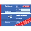 Herlitz Receipt Pad 402, Self-Copying, A6 Landscape, 2 x 40