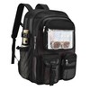 Jeluno Heavy Duty Mesh Backpack for School, Lightweight Black Book