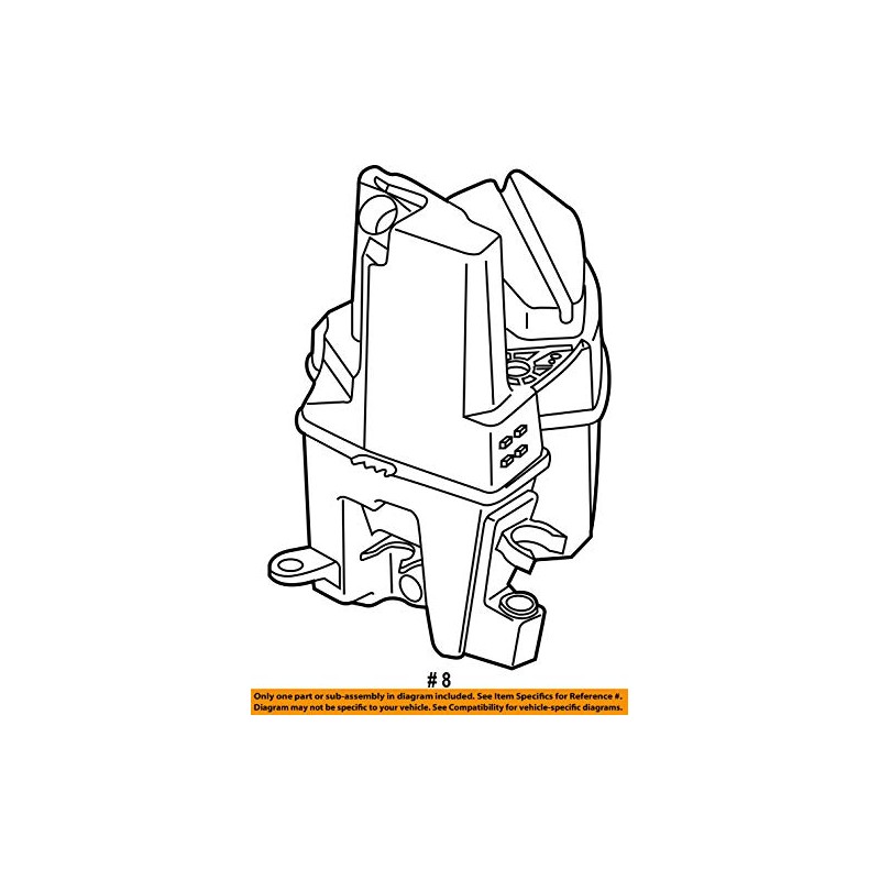Volvo 30663811, Windshield Washer Fluid Reservoir