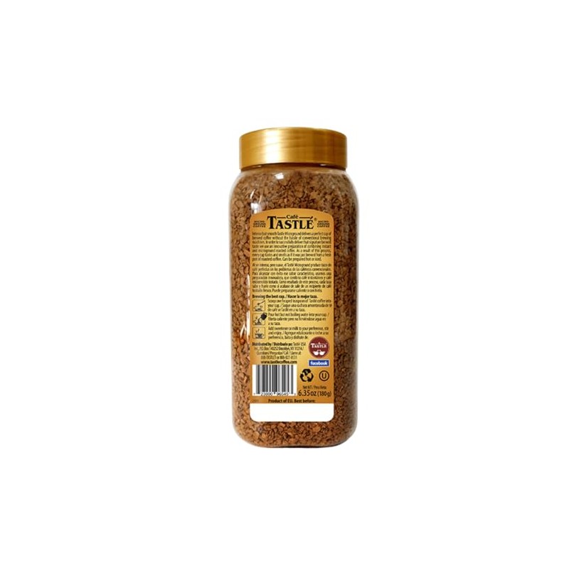 Cafe Tastlé 100% Natural Roasted Instant and Micro-Ground Coffee, 6.35