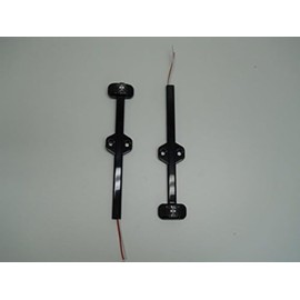 1 Pair Tecniq Red/Amber Trailer Fender Marker Light Black case LED