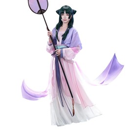 KIRA KIRA Maomao Moon Fairy Cosplay Costume Doki-SR The Apothecary Diaries Maomao Cosplay Hanfu Costume Outfit (3XL)