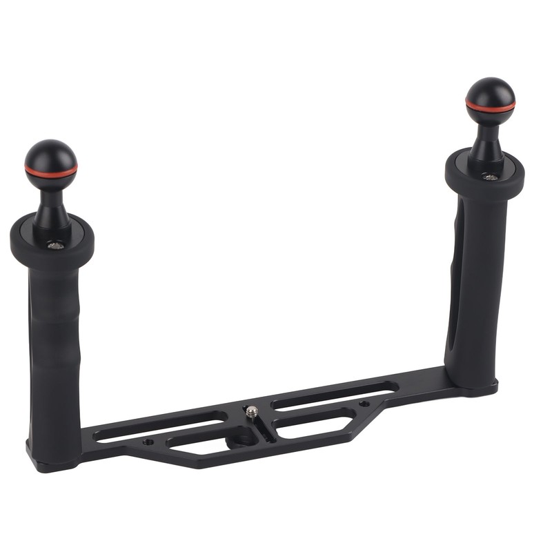 Dual Handle Aluminium Tray Stabilizer Rig Diving Underwater Camera Housings
