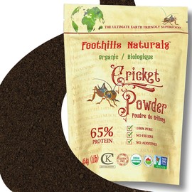 Foothills Naturals Organic Cricket Powder - 1 Pound /454g - Pure, Keto, Paleo Sustainable Superfood