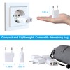 Inovat 8 PCS American USA to European Outlet Plug Adapter(Upgrade