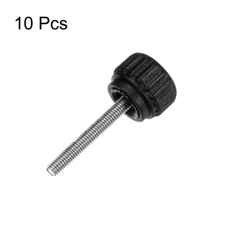 HARFINGTON 10pcs Knurled Clamping Knobs Thumb Screws M3 x 20mm