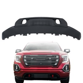 Nurniacl Primered Front Lower Bumper Cover Replacement for Sierra 1500 2019-2021 with Black Skid Plate Replacement for 84225828