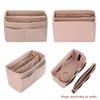 ZTUJO Purse Organizer Insert, Felt Bag Organizer with Metal Zipper,
