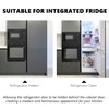 UPTTHOW 4Pcs Universal Integrated Fridge Freezer Door Slider with Screws,