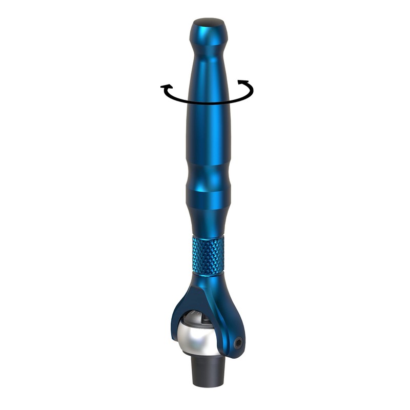 POPLOCK Rotary Head 90 Tooth Mini Hex Bit Ratchet 1/4"