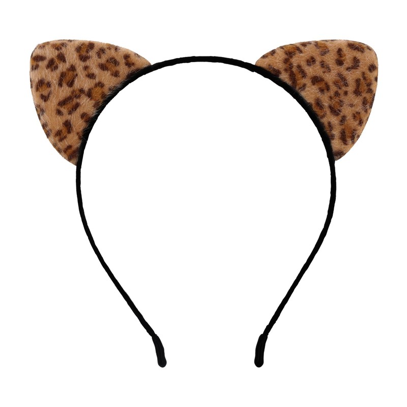 Moikolok Cheetah Leopard Ears Headband Cat Ears Hairband