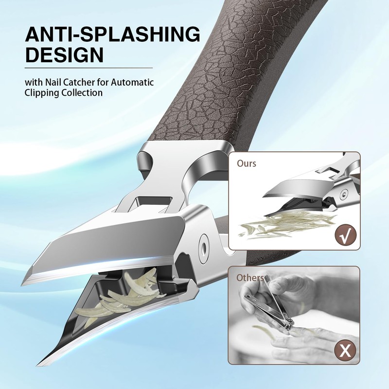 Eagle Beak Slanted Nail Clippers for Thick & Ingrown Toenails,