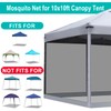 Canopy Mosquito Net for 10x10 Pop up Canopy Gazebo Tent,