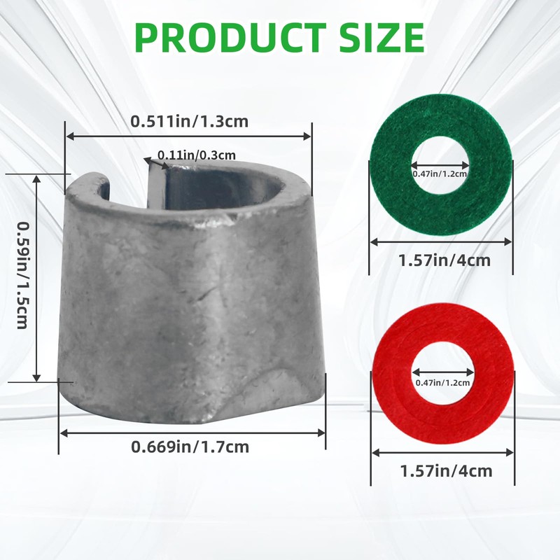 10 Pcs Battery Terminal Shims Caps,with 12 Pcs Washers for