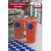 Royal Green White Stickers Round Labels - Circle Stickers Dots