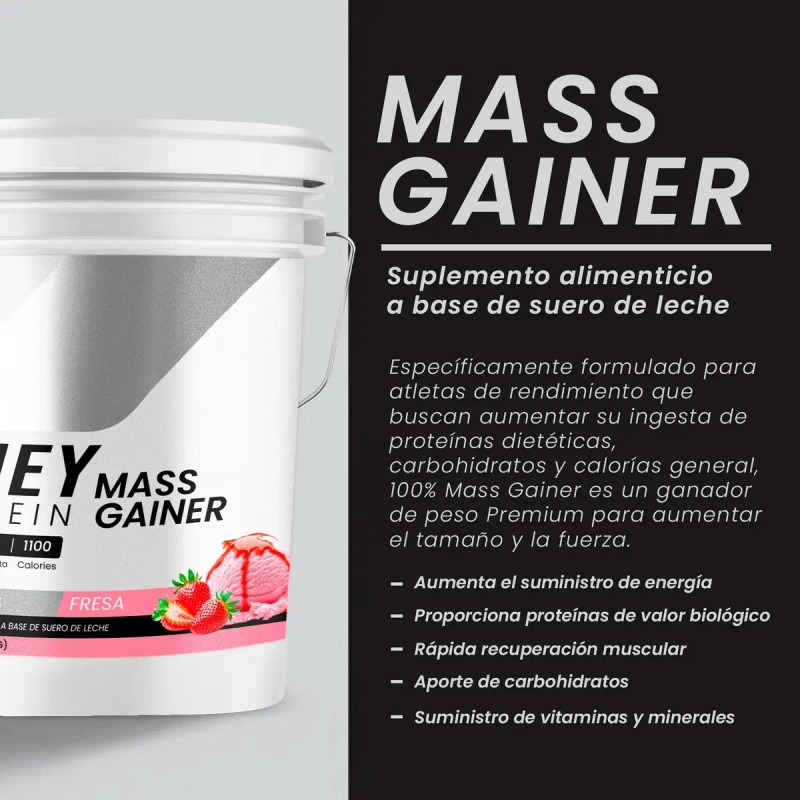 Whey Protein Mass Gainer Psn Suplemento Polvo Fresa