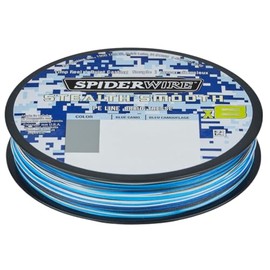 Spiderwire Stealth Smooth 8 New 2020, 300 m, Blue Camo, 8-Way Braided Line with Micro Coating, 0.06 mm - 0.39 mm, 5.4 kg - 46.3 kg (300, 0.19 mm - 18.0 kg)