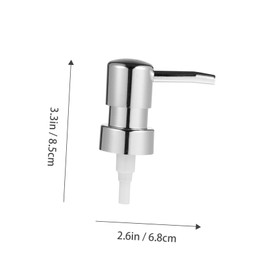 Gatuida 4pcs Replacement Bottle Pump Heads for Shampoo Lotion Emulsion Dispenser Press Pumps with Silver Thread Compact Design for Travel Toiletries and Hand Wash Bottles