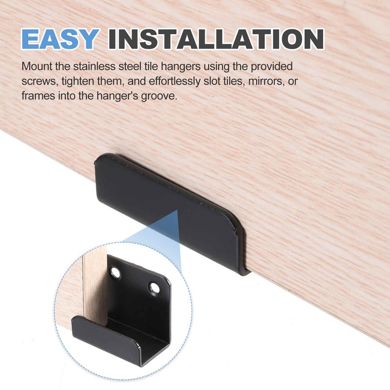 MECCANIXITY 10 Pcs Stainless Steel Tile Hanger, Heavy Duty Wall