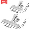 Pack of 4 Stainless Steel Bag Clips for Coffee Bread