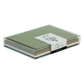 Clairefontaine 20920C - Box of 20 Envelopes + 20 Cosy Christmas Cards - C6 Envelopes (11,4x16,2cm) - 11x15,5cm Cards - Pollen Correspondence - Cosy Christmas Theme - 4 Colours