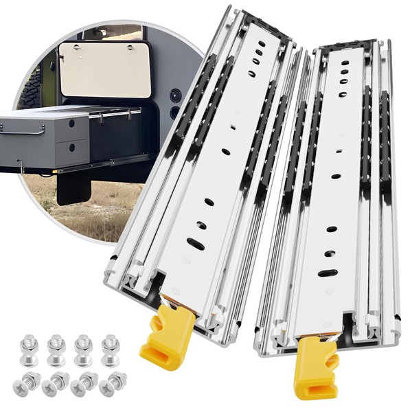 BAIDICE 1 Pair Heavy Duty Drawer Slides with Lock 18